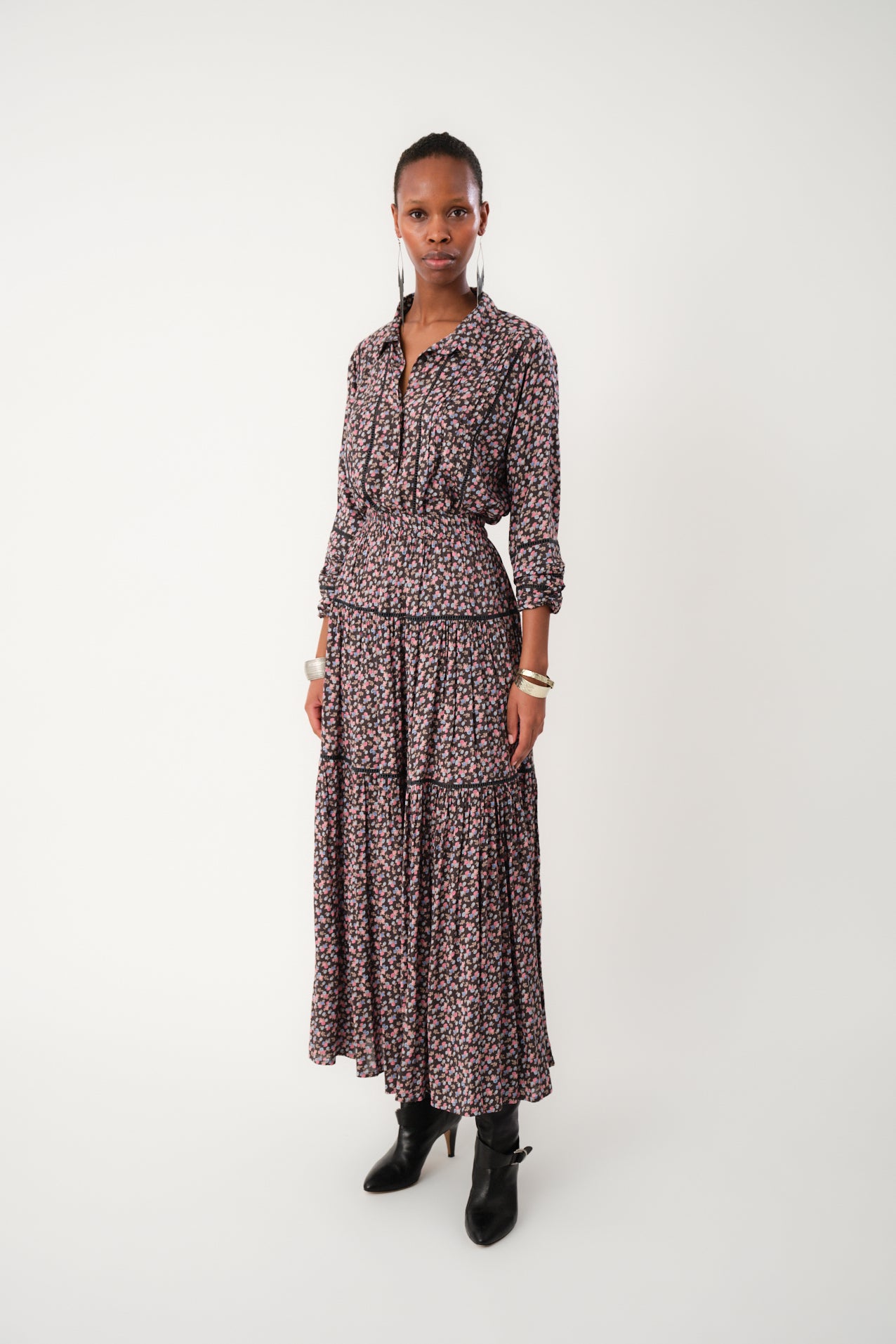 Lollys Laundry Sunset Skirt Washed Black