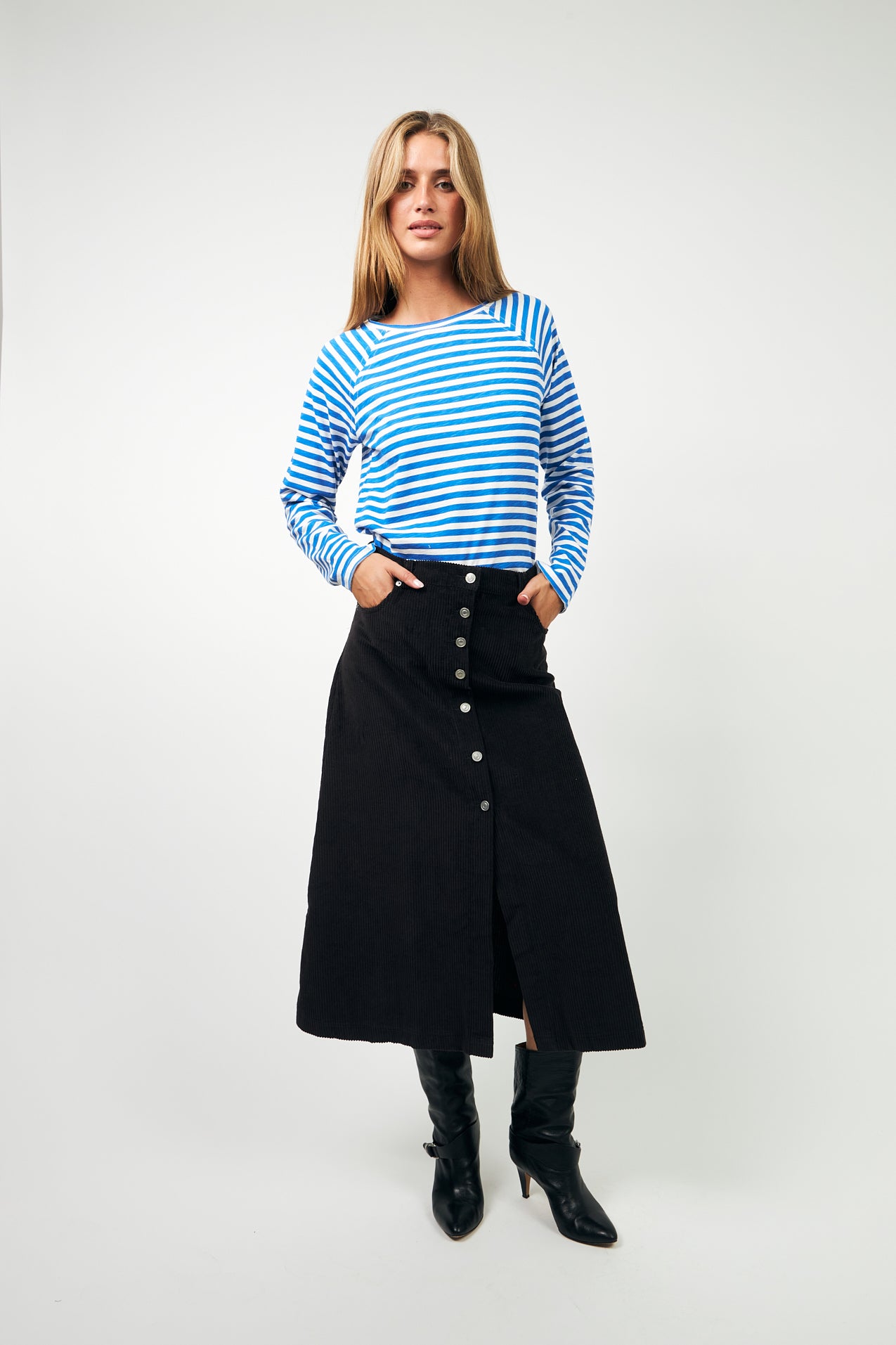 Lollys Laundry Liva Tee L/S Neon Blue