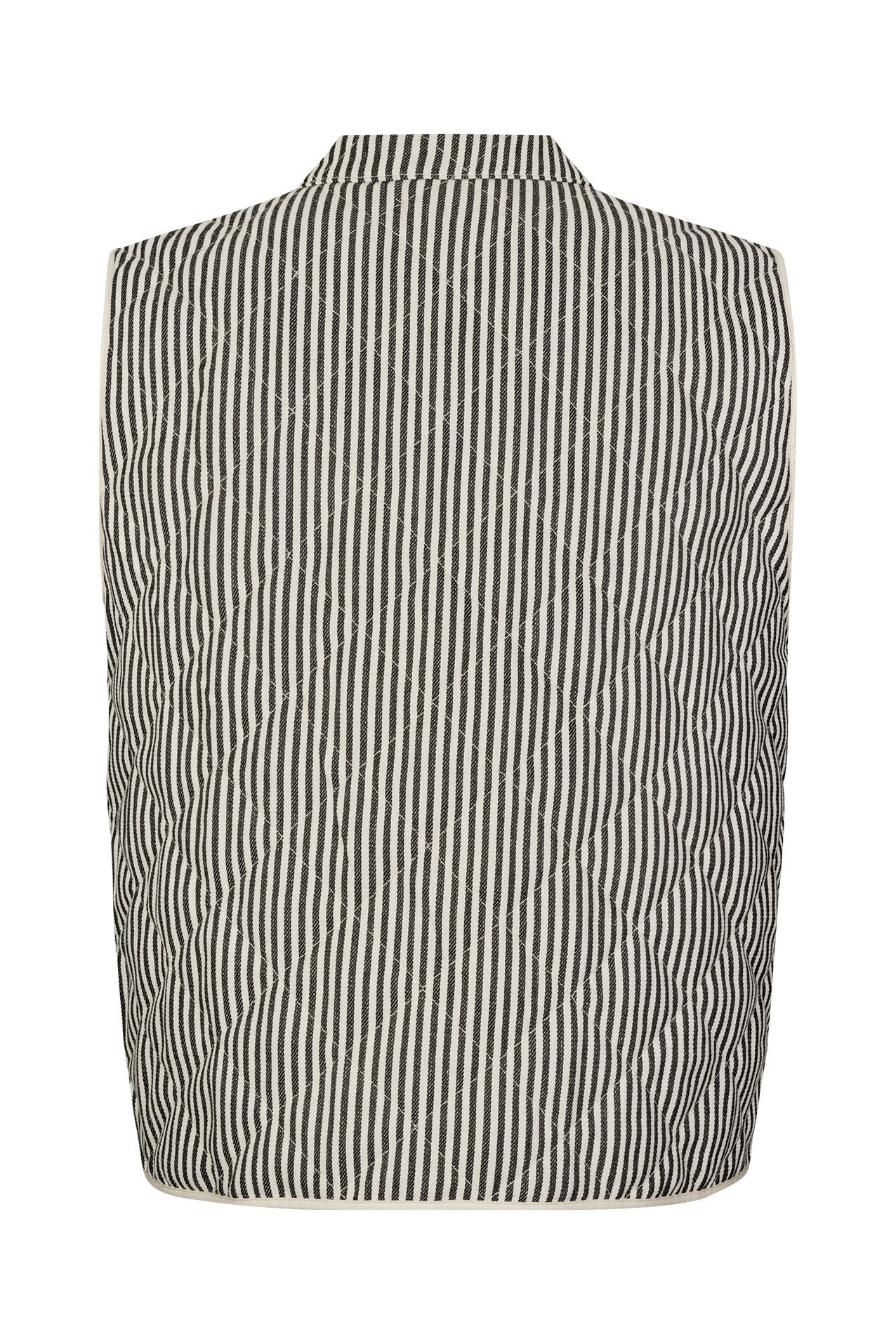 Lollys Laundry Cairo Quilted Vest Stripe Black