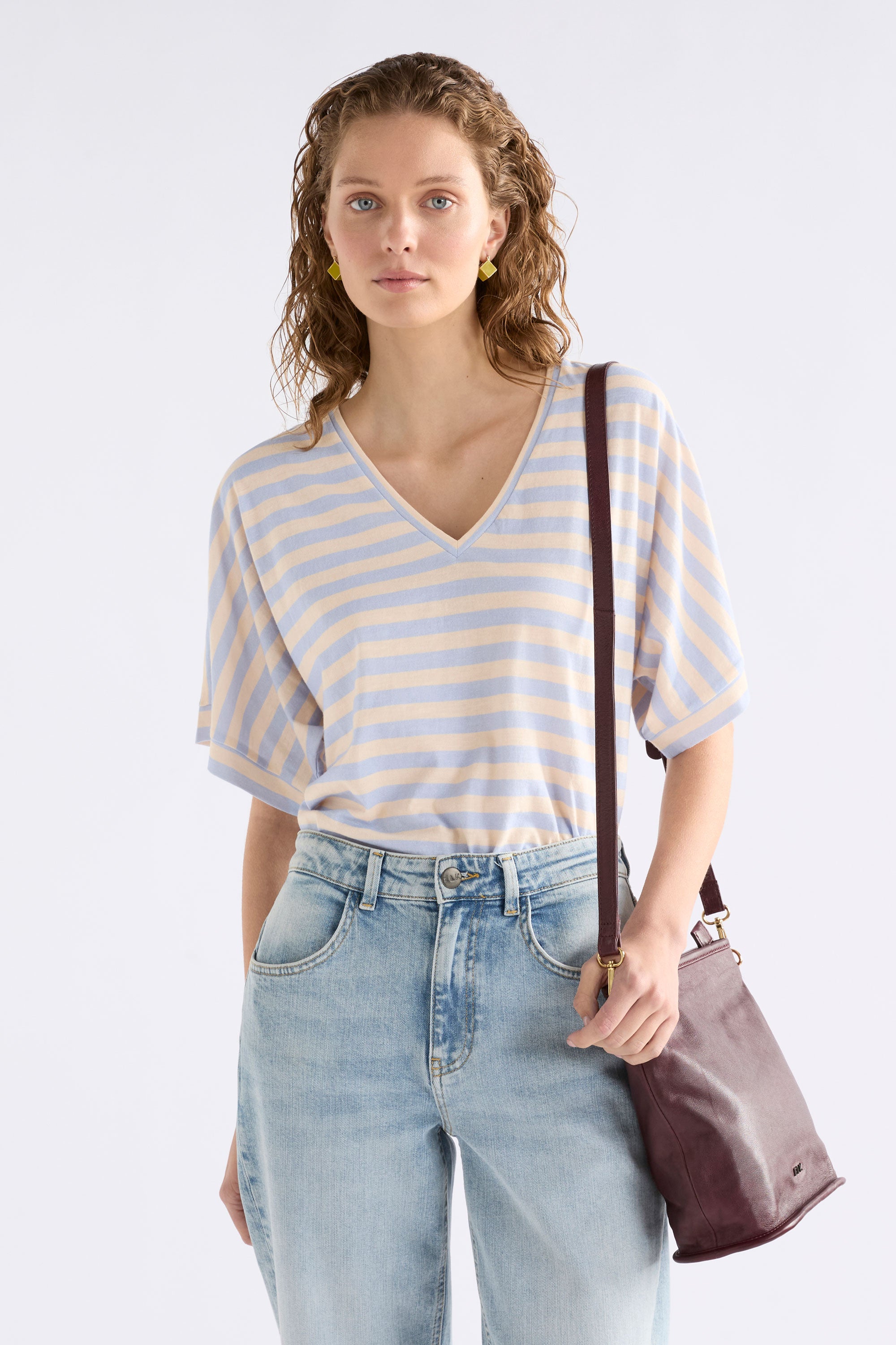 Elk Seter Tee Pearl Blue / Natural