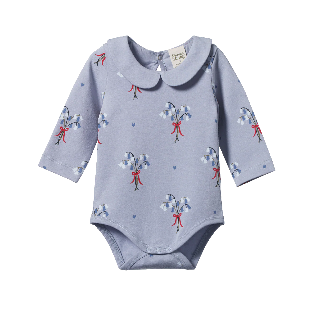 Nature Baby Agnes Bodysuit Bluebell Print