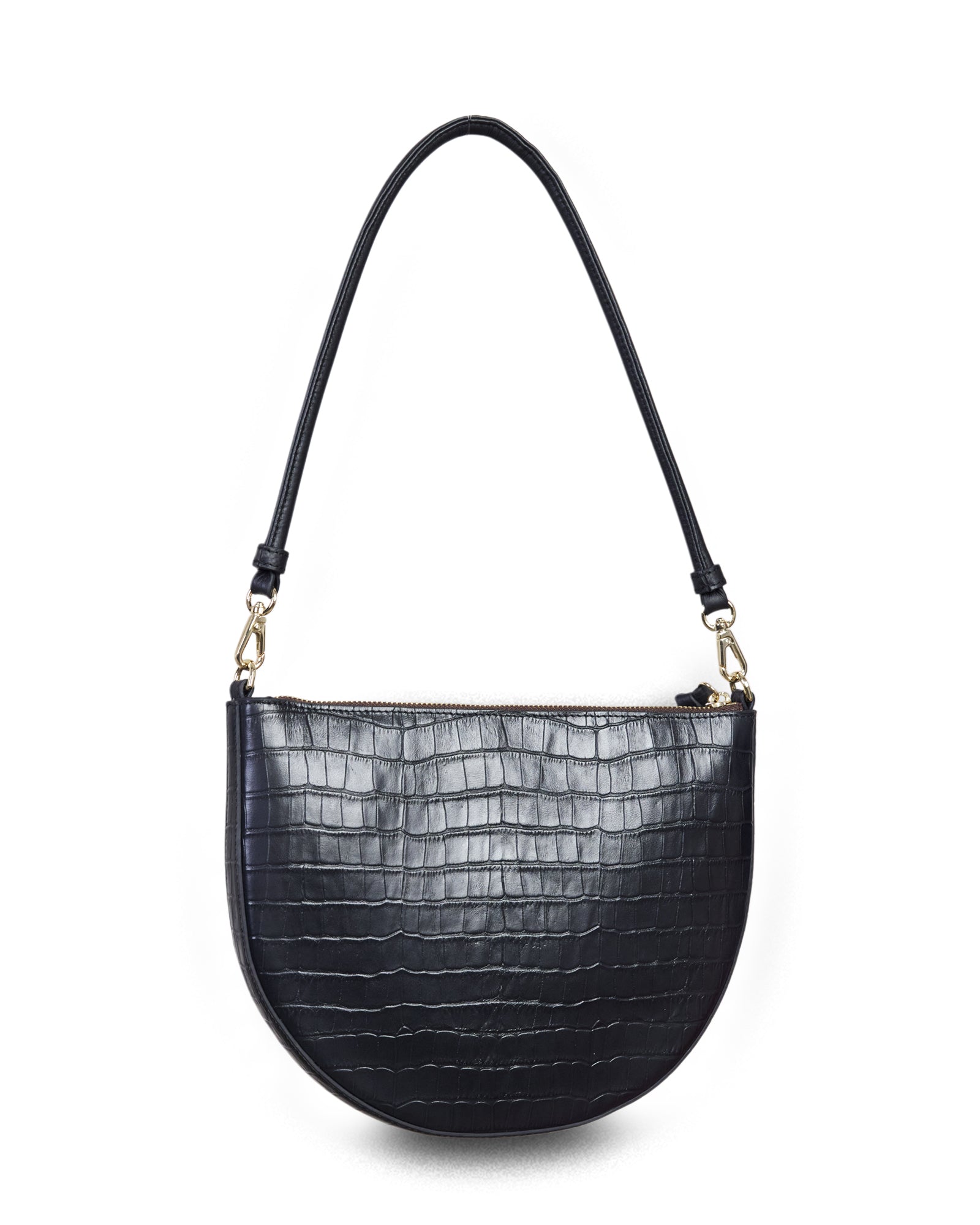 Saben Gani Shoulder Bag Black Croc