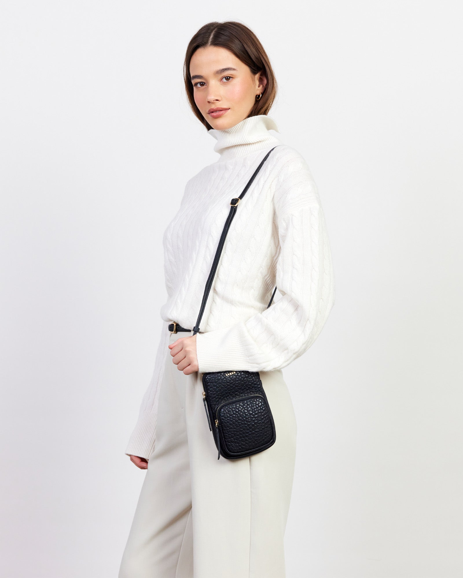 Saben Nikko Pocket Phone Sling Black Bubble