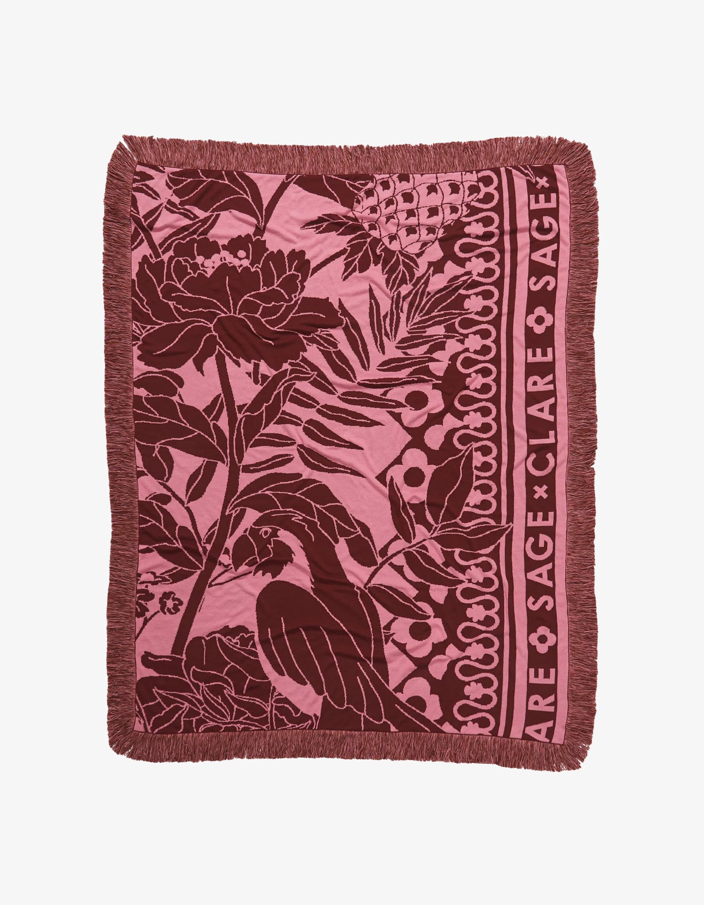 Sage x Clare Alexa Jacquard Knit Throw