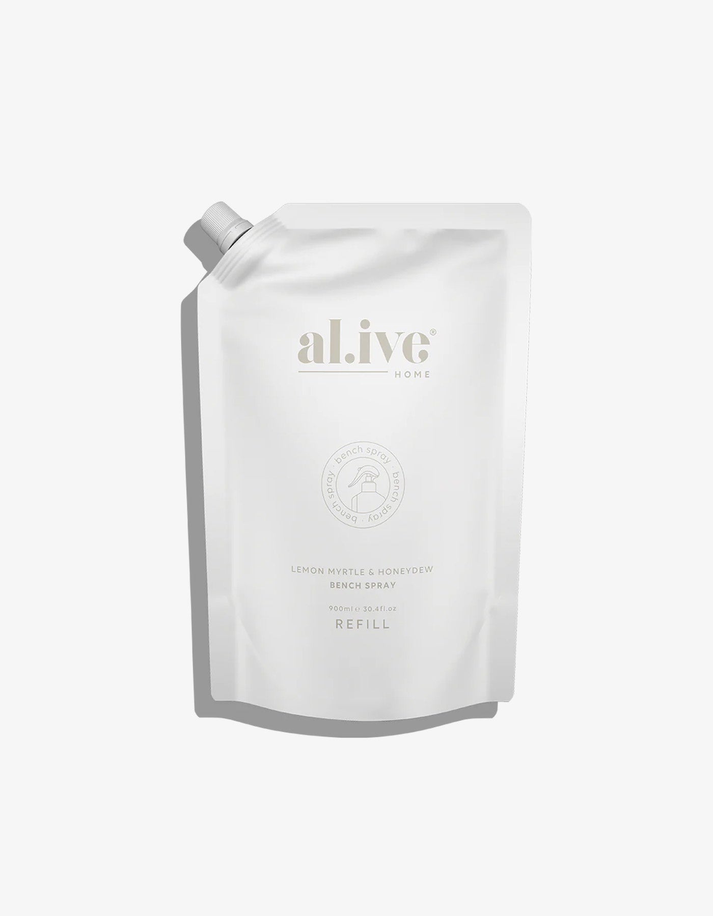 al.ive 900 ml Bench Spray Refill Lemon Myrtle & Honeydew