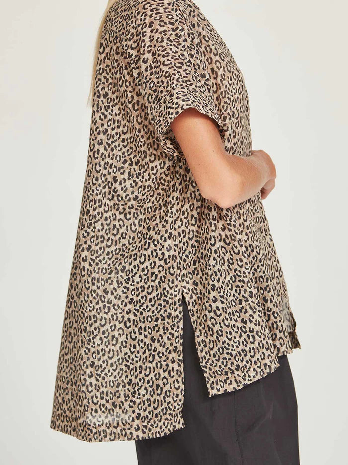 Sills Anita Print Top Leopard