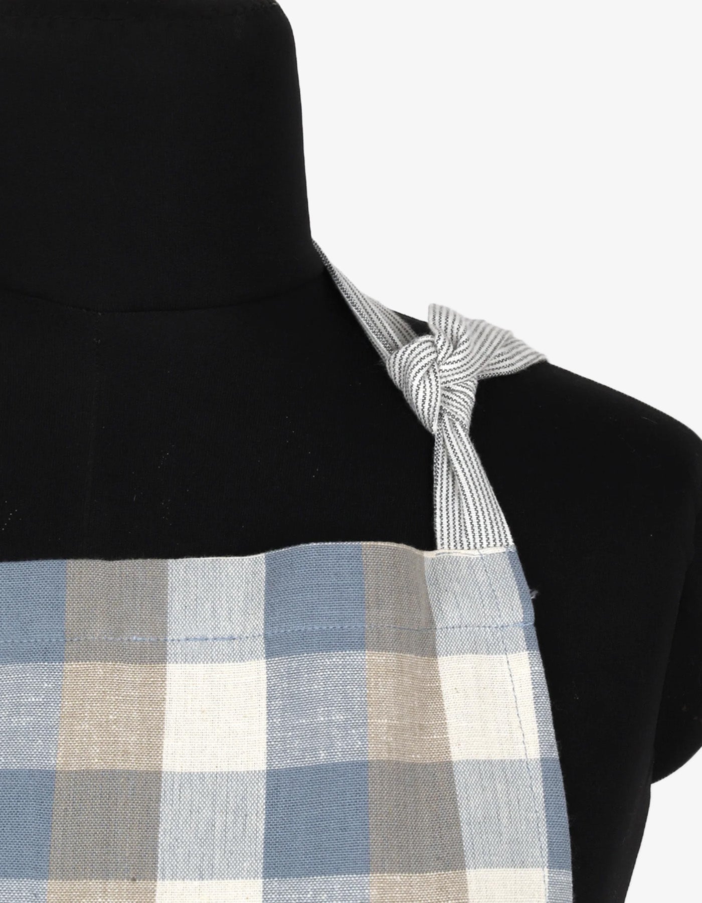 Raine & Humble Double Check Apron Blue Haze