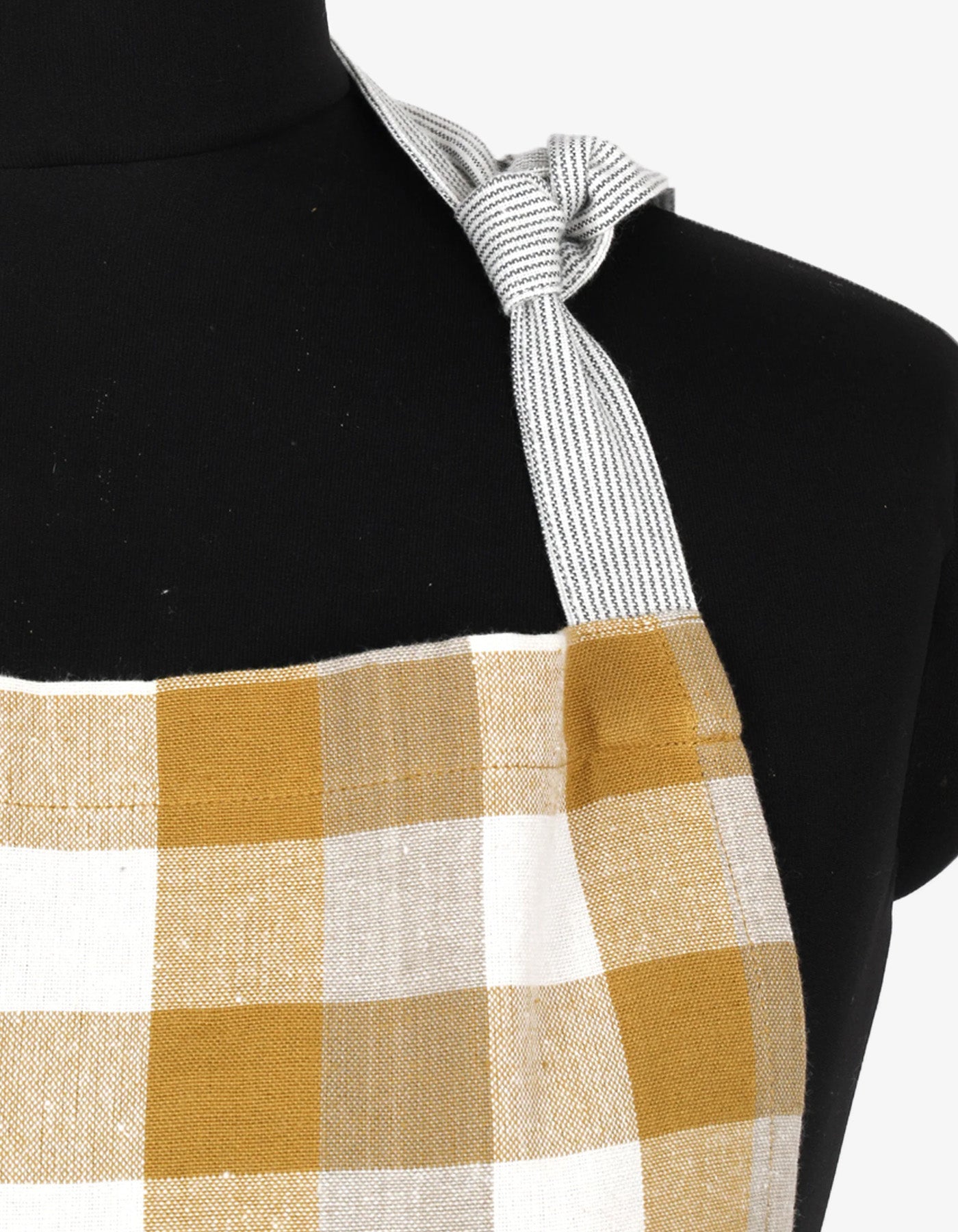 Raine & Humble Double Check Apron Yellow Sunset