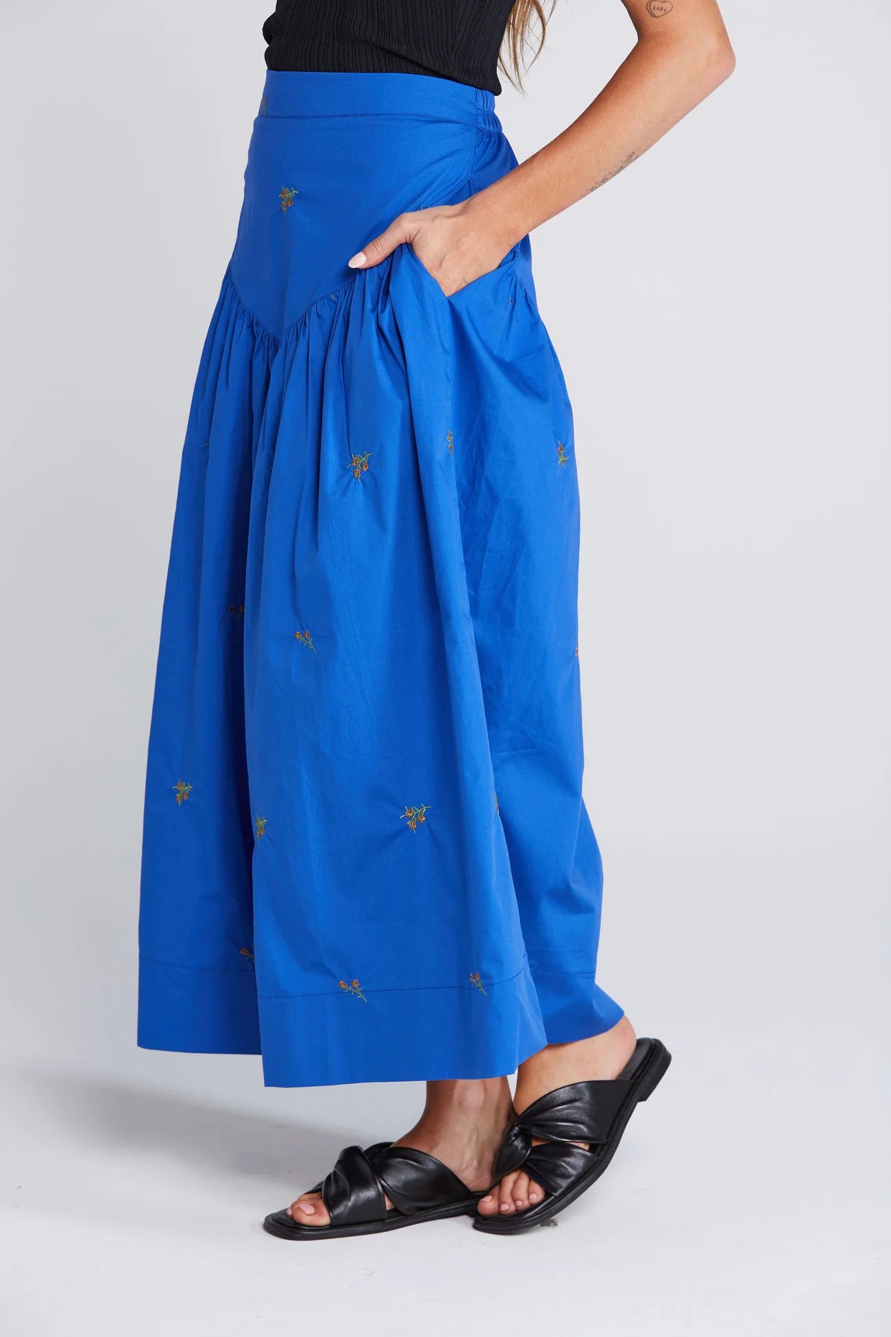 Thing Thing Aria Skirt Cobalt Blossom