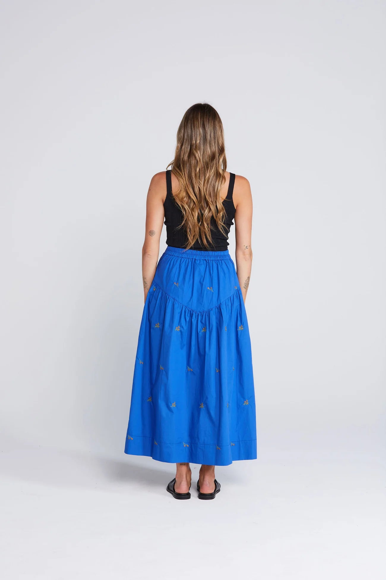 Thing Thing Aria Skirt Cobalt Blossom