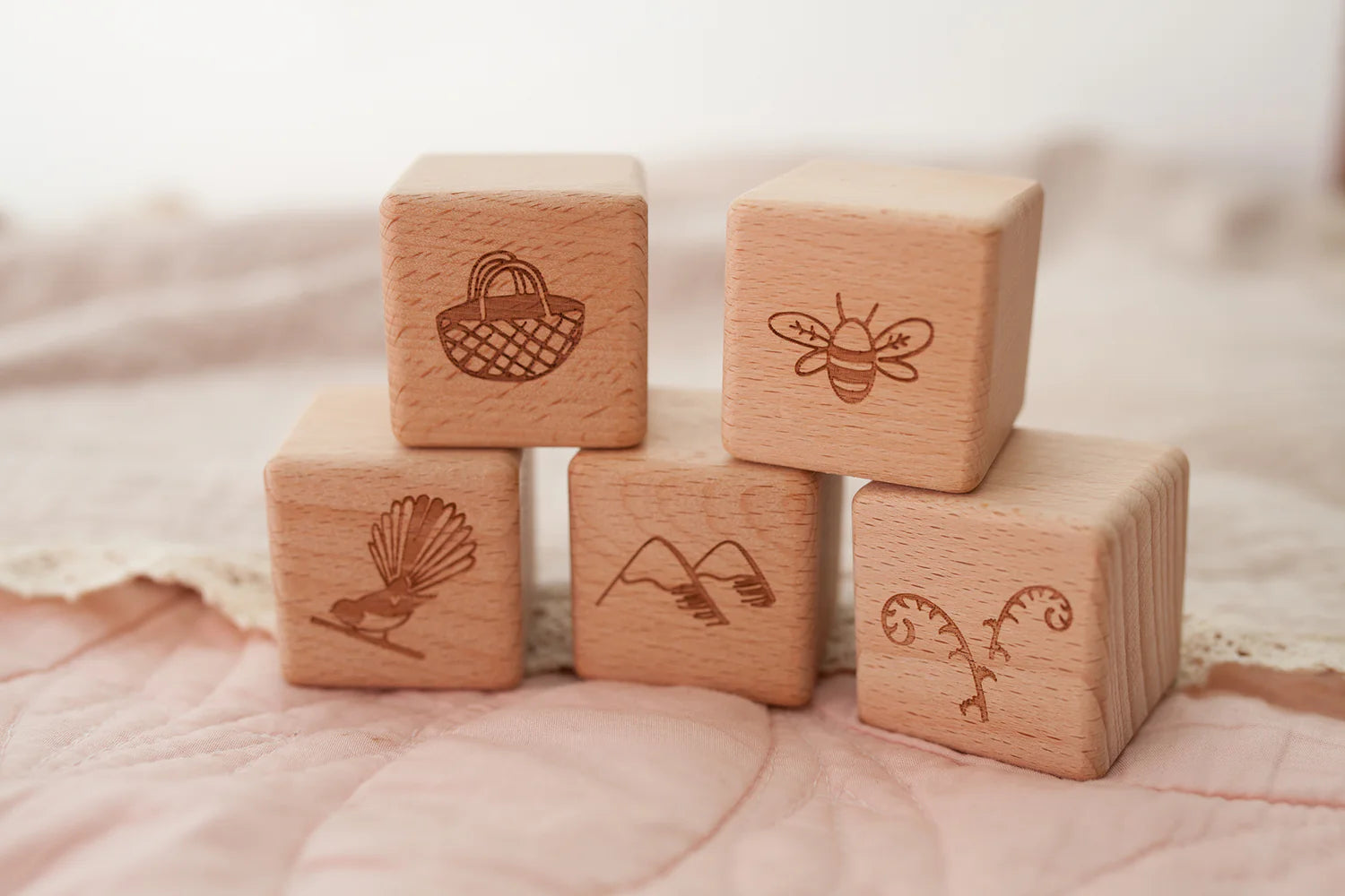 Over The Dandelions Aroha Wooden Block Set