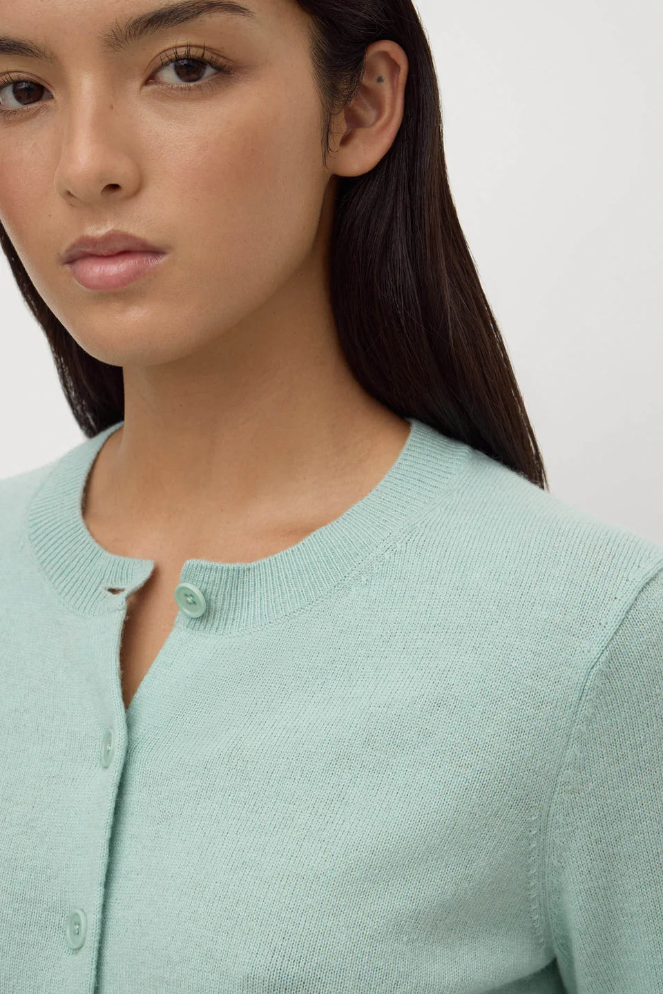 Assembly Label Benny Knit Cardigan Mint