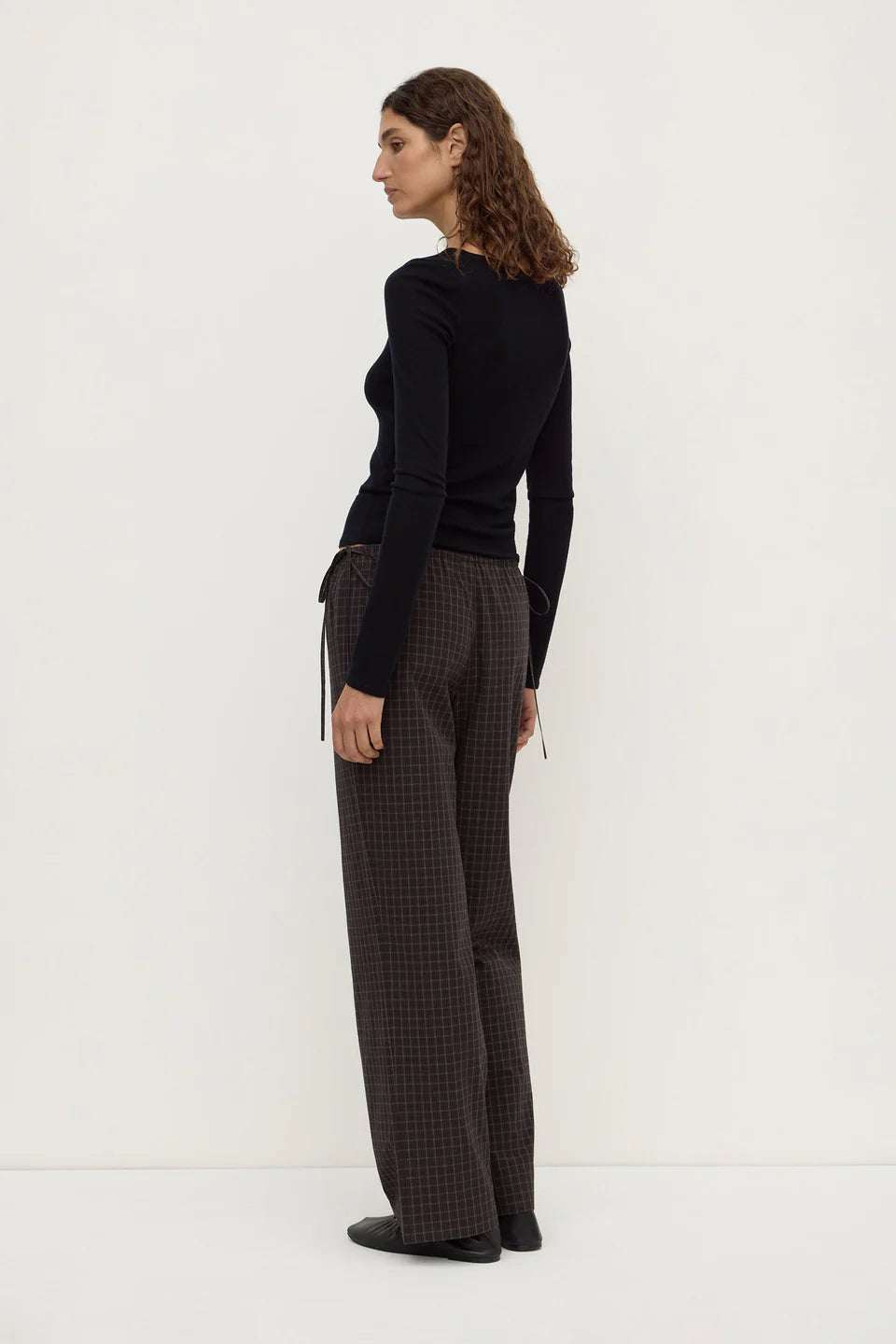 Assembly Label Eddie Check Pant Brown/Black