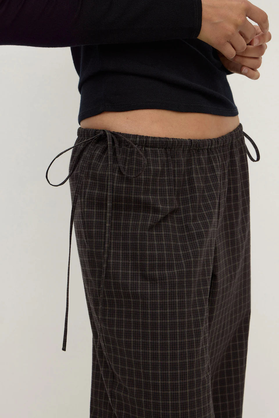 Assembly Label Eddie Check Pant Brown/Black