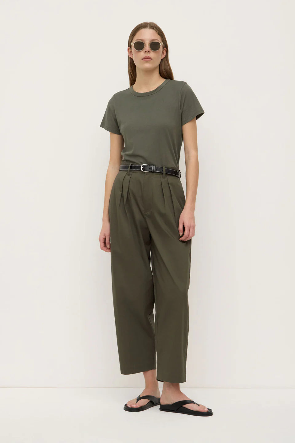 Assembly Label Geno Poplin Pant Moss