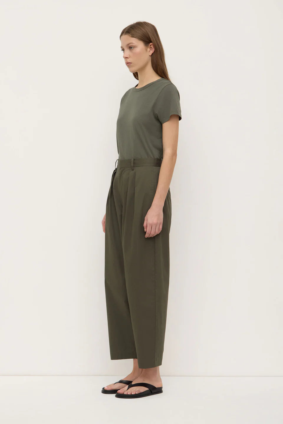 Assembly Label Geno Poplin Pant Moss