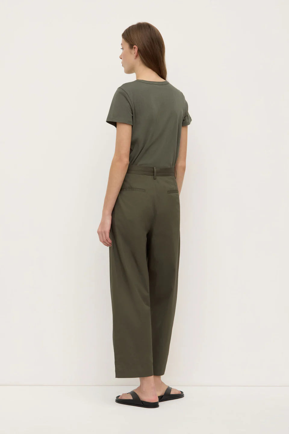 Assembly Label Geno Poplin Pant Moss