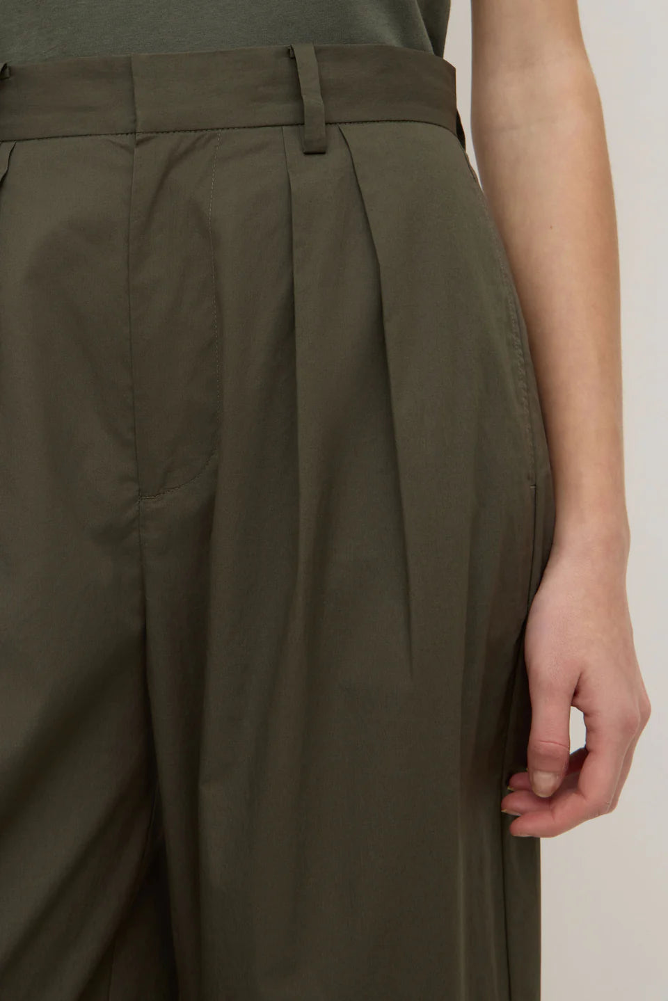 Assembly Label Geno Poplin Pant Moss