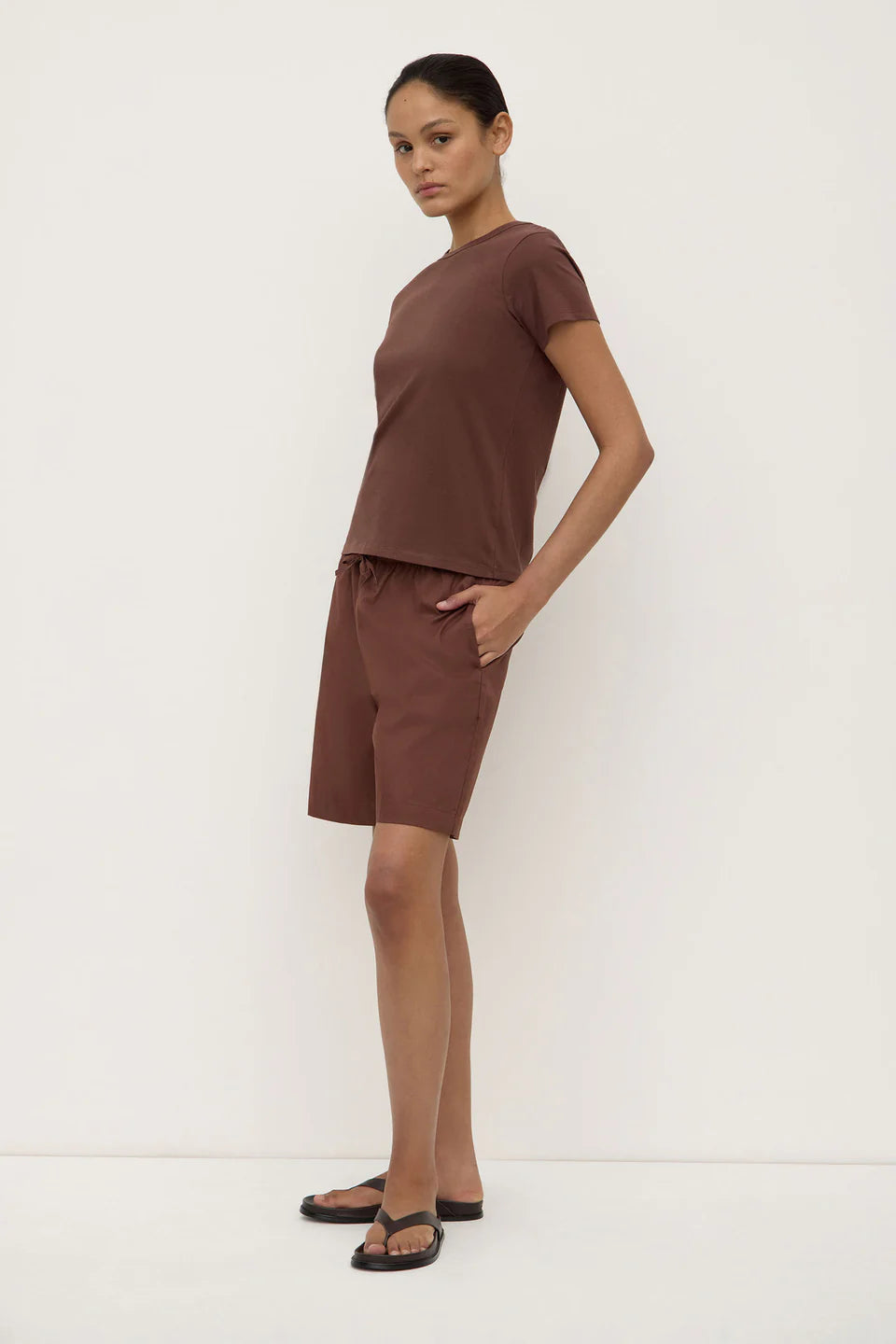 Assembly Label Indi Short Sleeve Tee Espresso