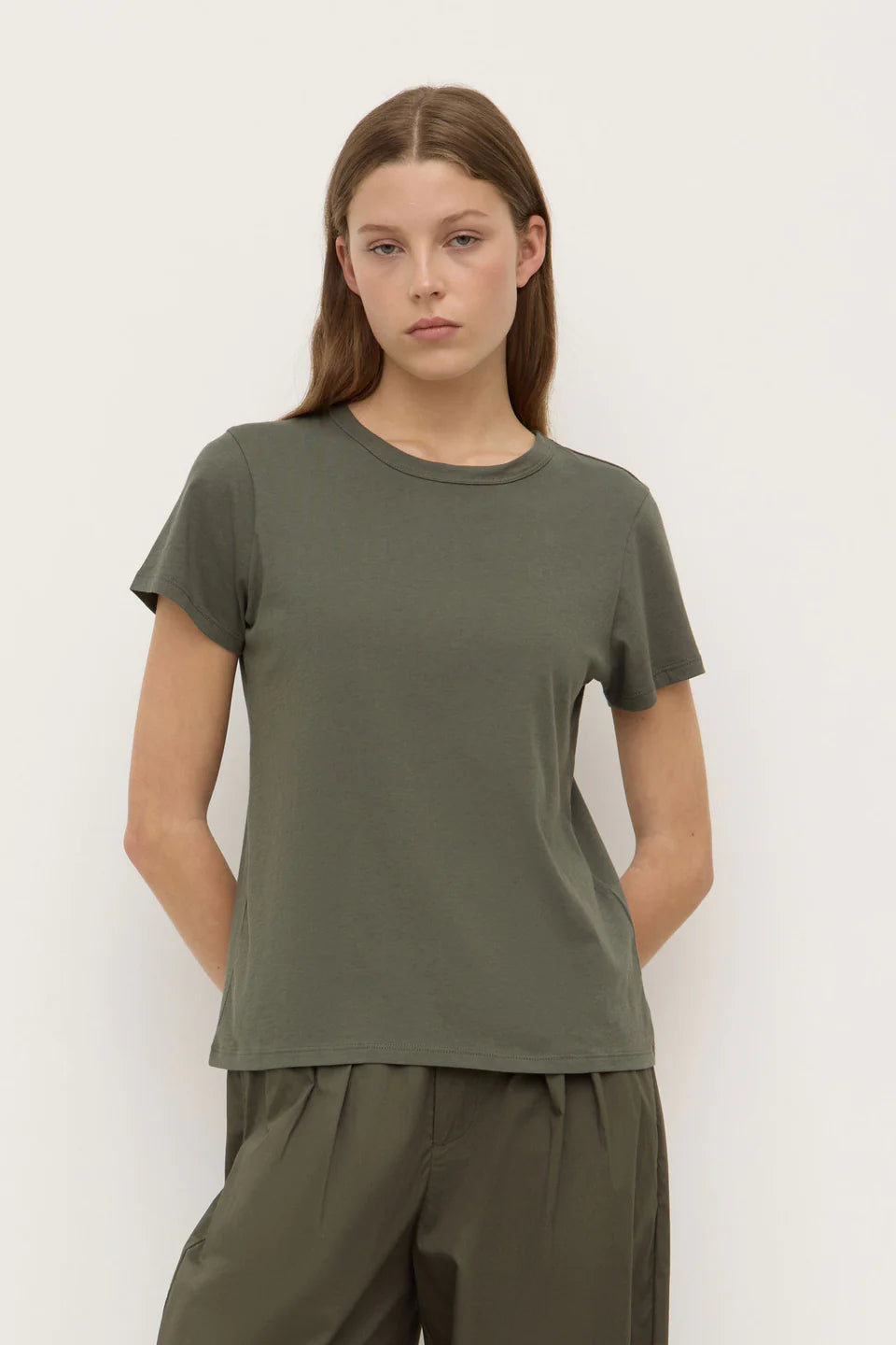Assembly Label Indi Short Sleeve Tee Moss