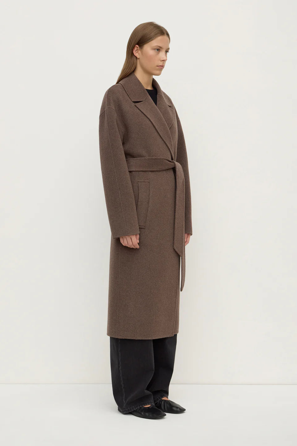 Assembly Label Ivy Wool Coat Cocoa Marle