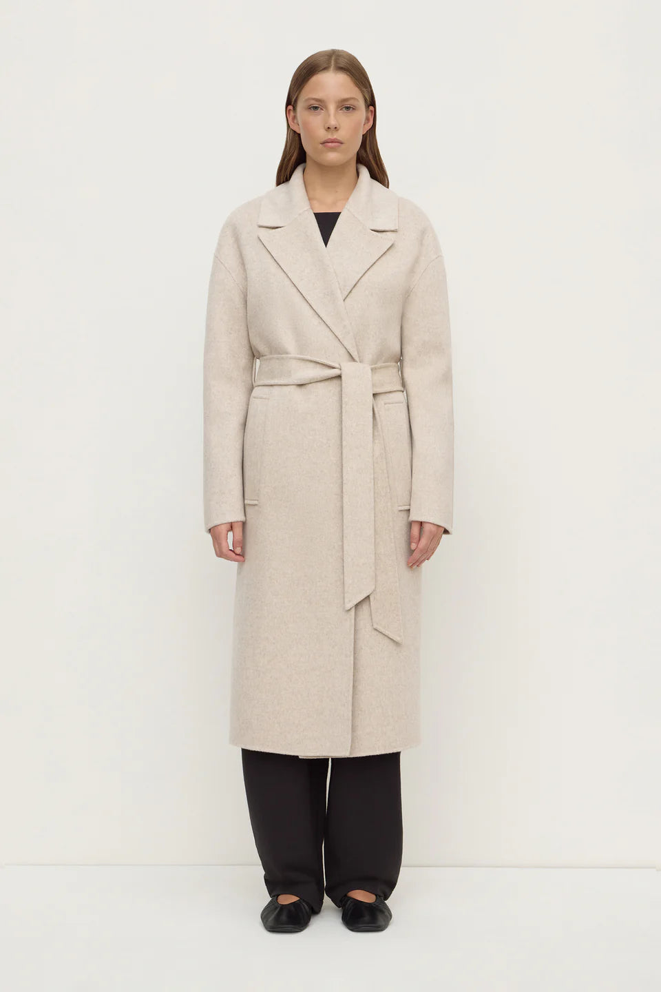 Assembly Label Ivy Wool Coat Oat Marle