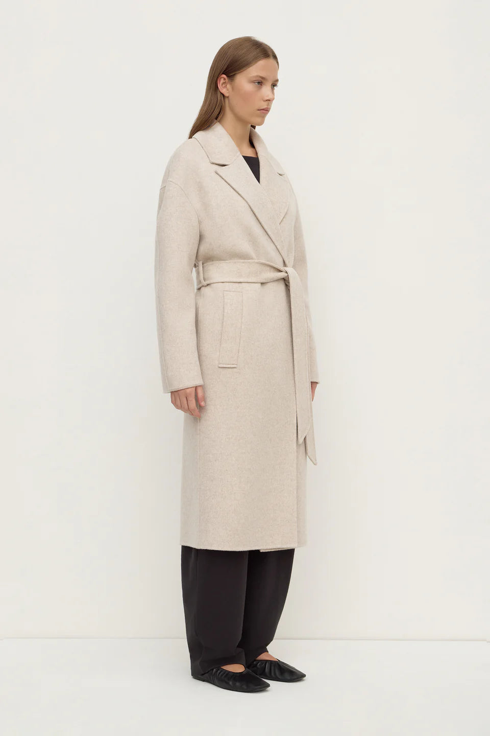 Assembly Label Ivy Wool Coat Oat Marle