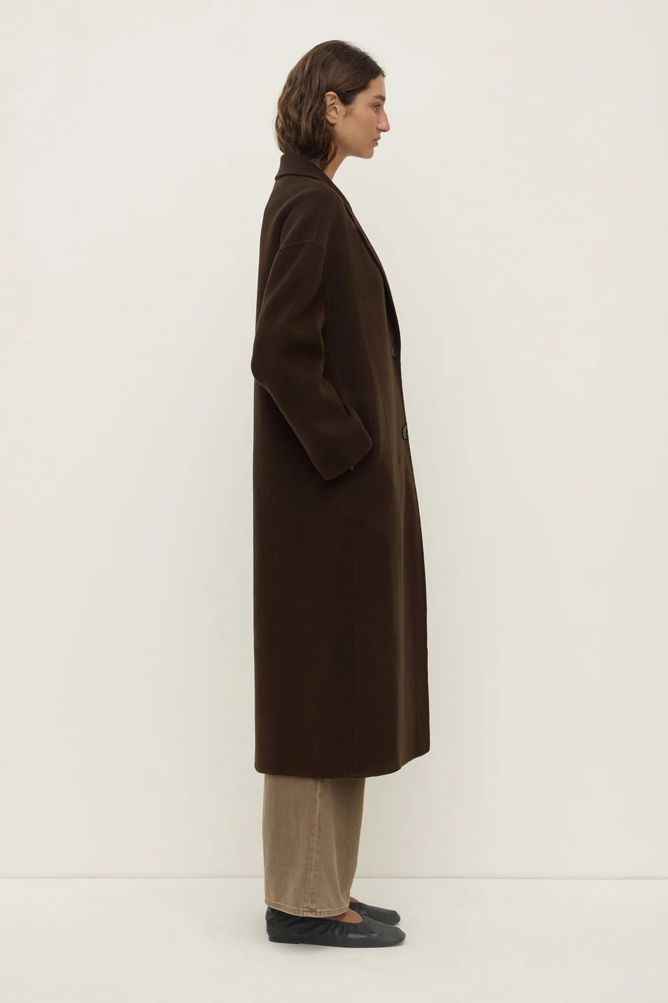 Assembly Label Jenna Wool Jacket Dark Choc