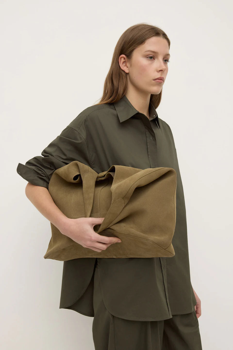 Assembly Label Marigold Poplin Long Sleeve Shirt Moss