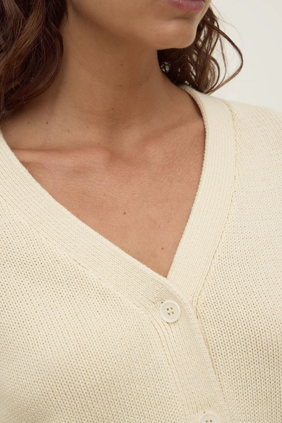 Assembly Label Meri Knit Cardigan Cream