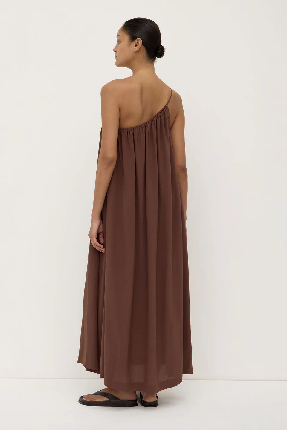 Assembly Label Mila Silk Asymmetrical Maxi Dress