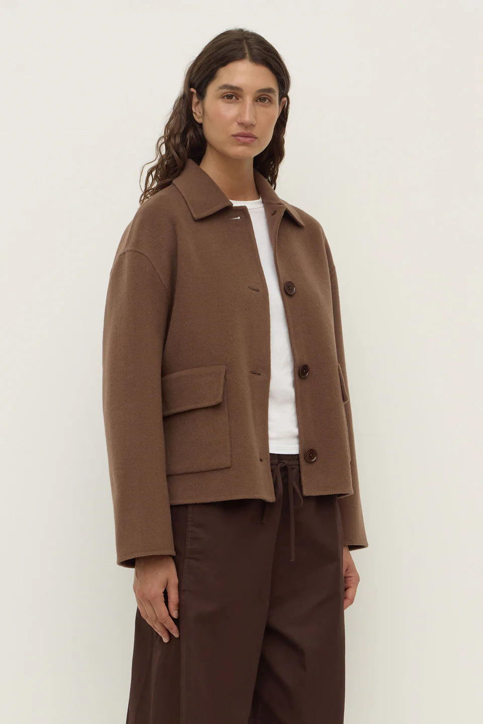 Assembly Label Mya Wool Jacket Milk Choc