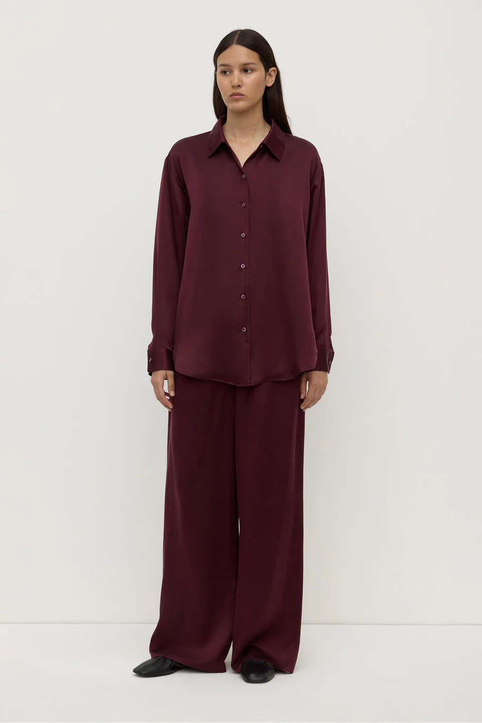 Assembly Label Pippa Silk Pant Merlot