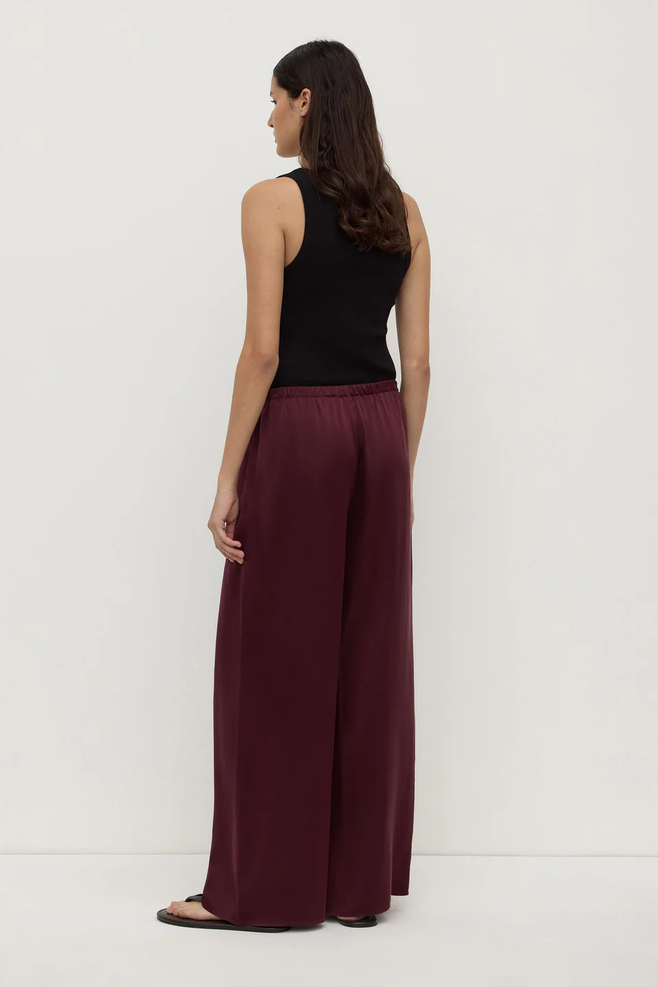 Assembly Label Pippa Silk Pant Merlot