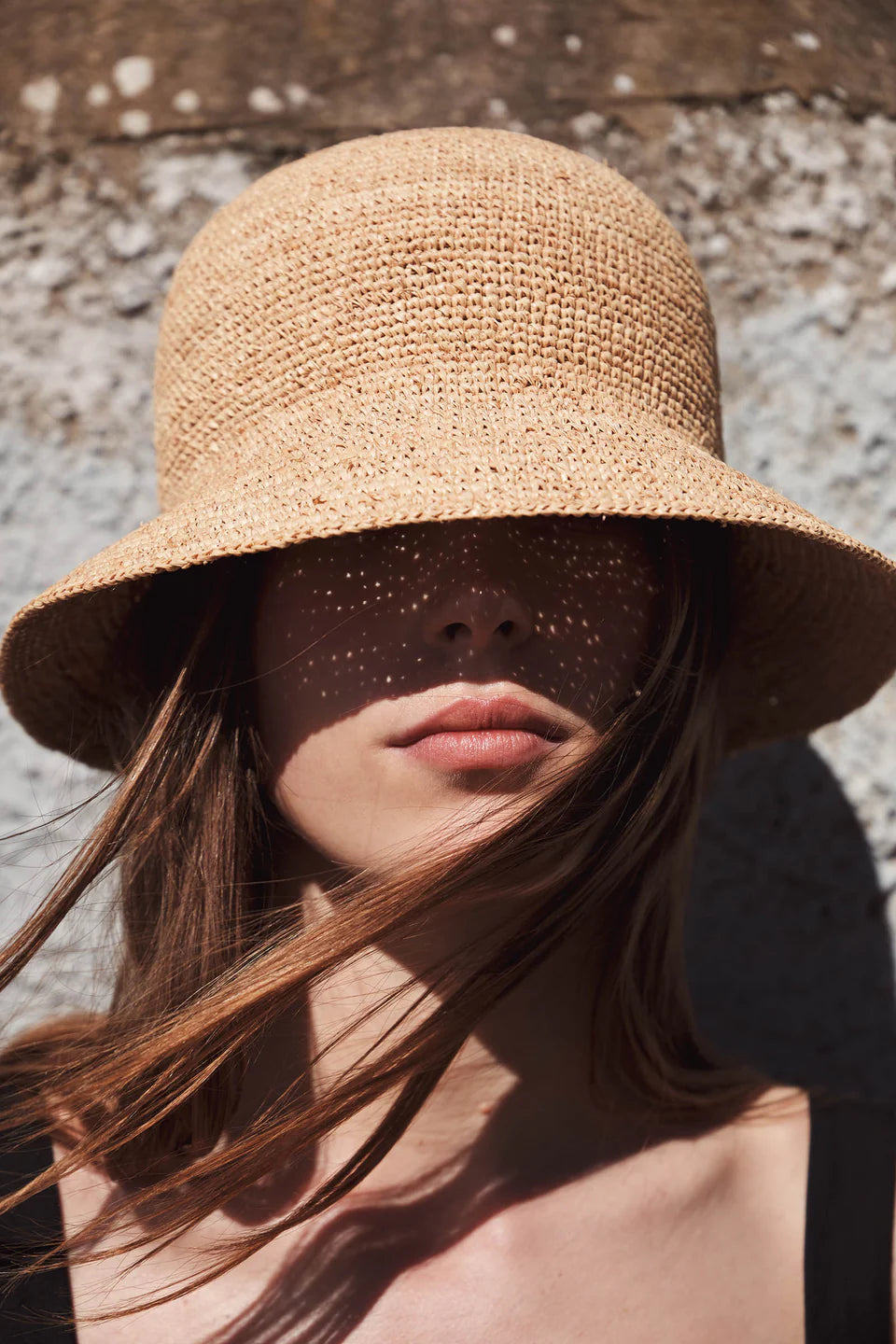 Assembly Label Raffia Bucket Hat Natural