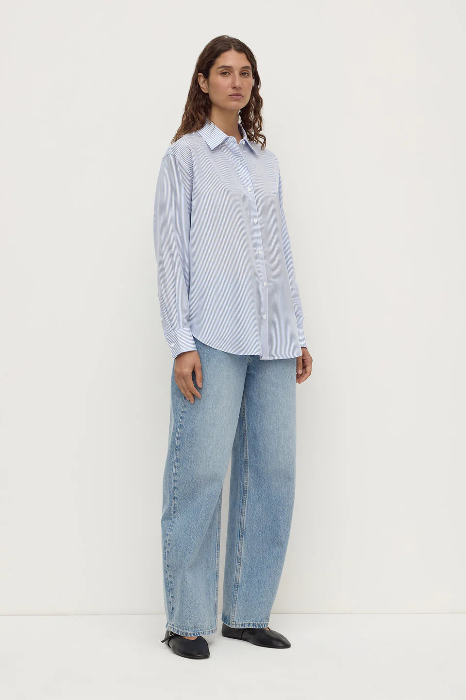 Assembly Label Spencer Stripe Silk Shirt