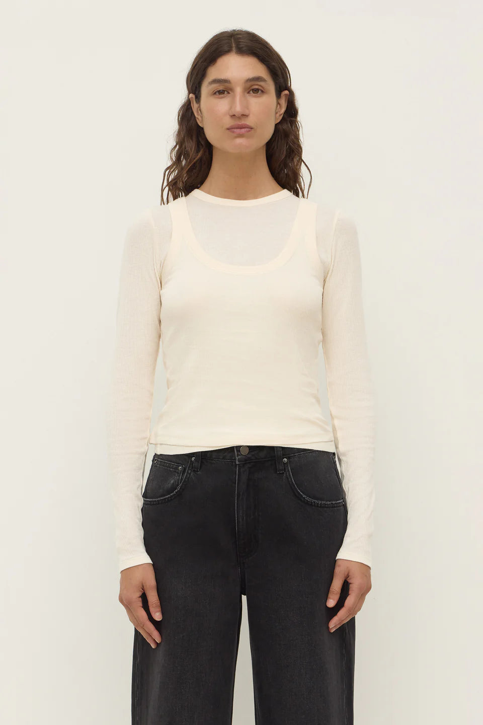 Assembly Label Zali Long Sleeve Tee White