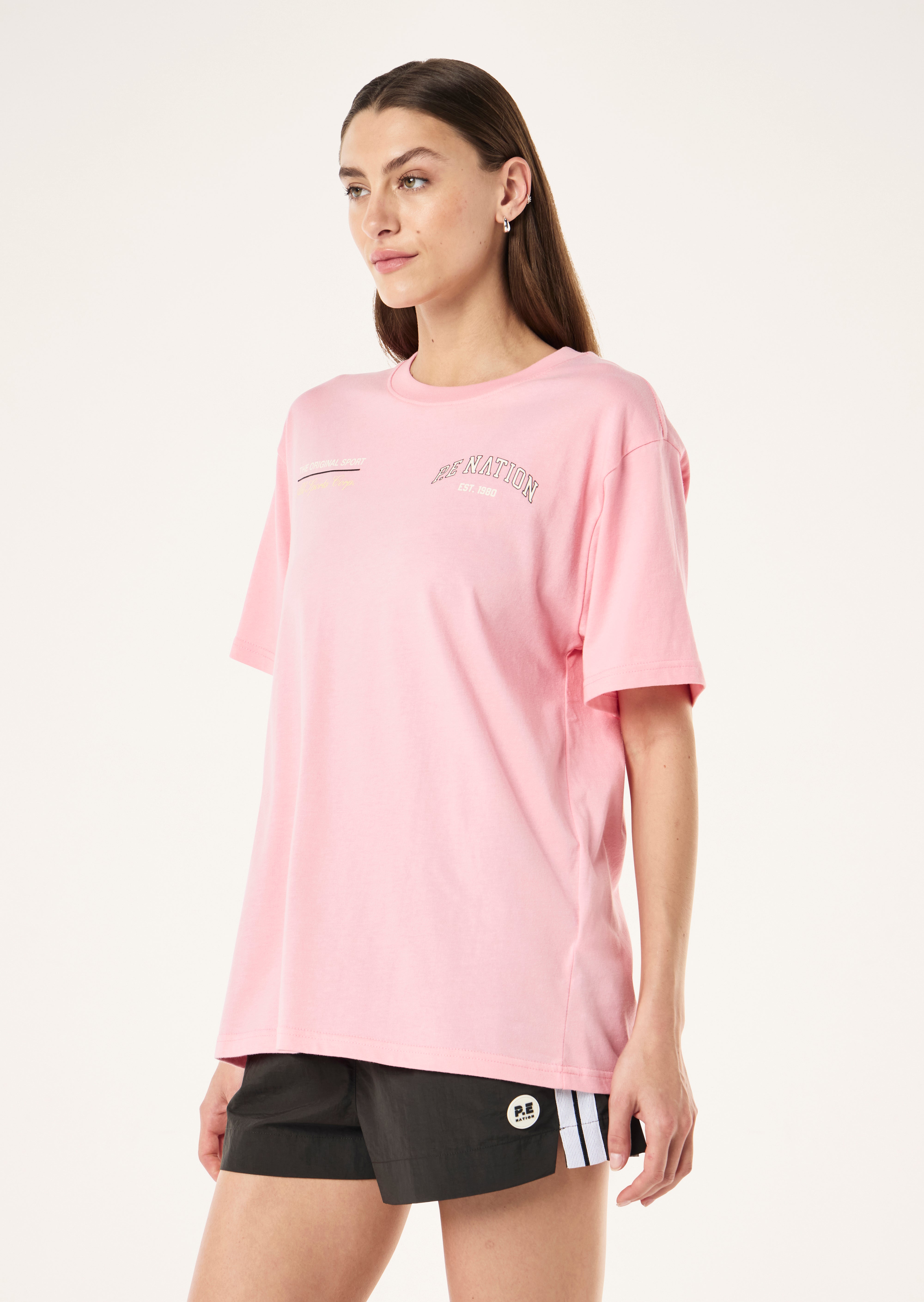 P.E Nation Base Tee Candy Pink