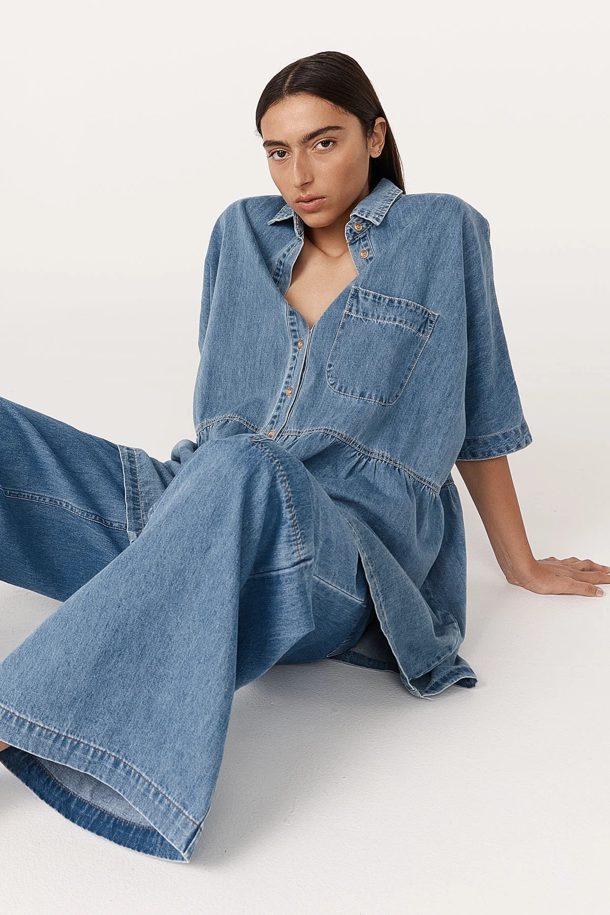 Rowie Bailey Denim Dress Blue Denim