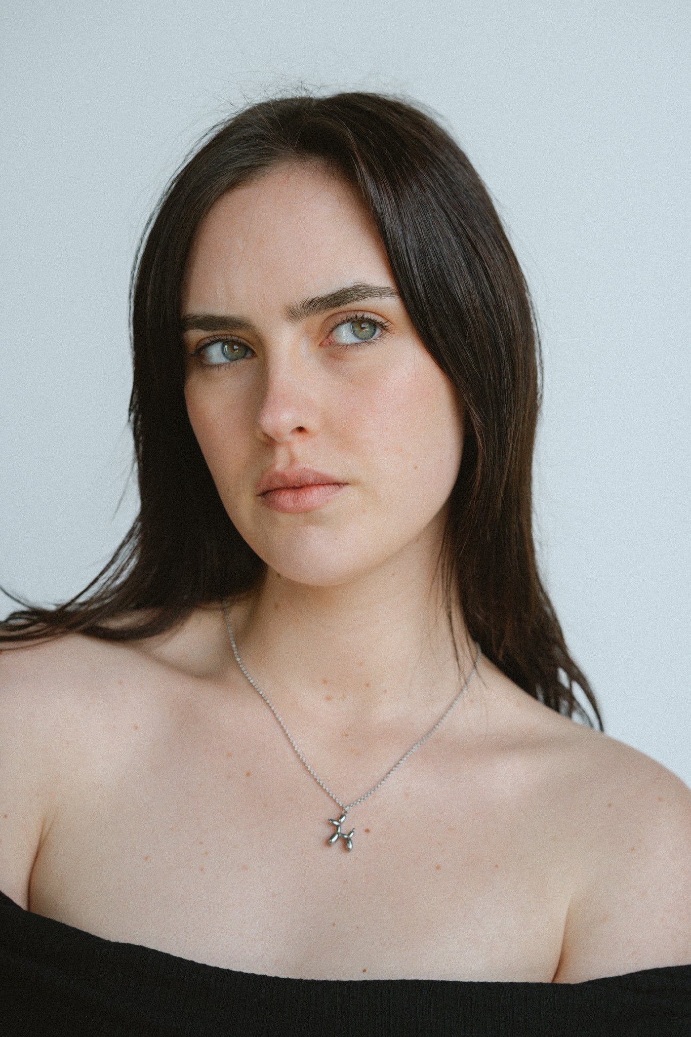 Castel & Co Balloon Dog Necklace Silver