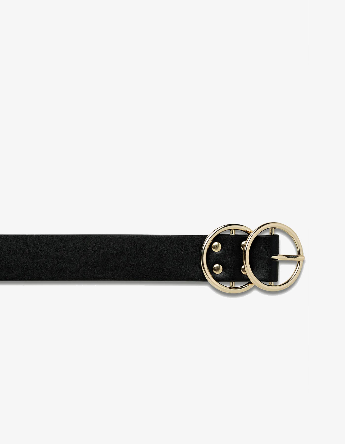 Status Anxiety Mislaid Leather Belt Black/ Gold
