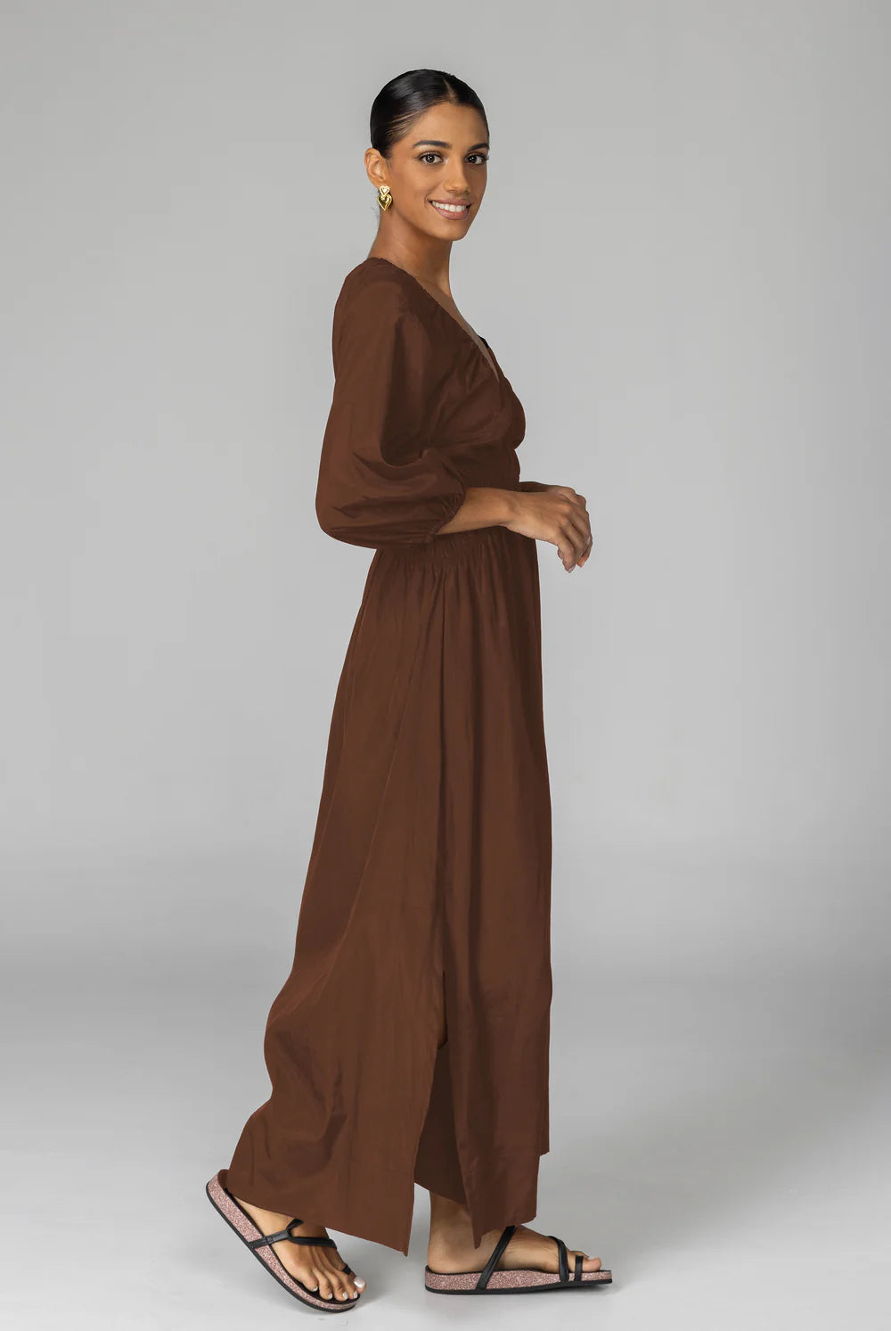Blak Agnes Dress Brandy Brown