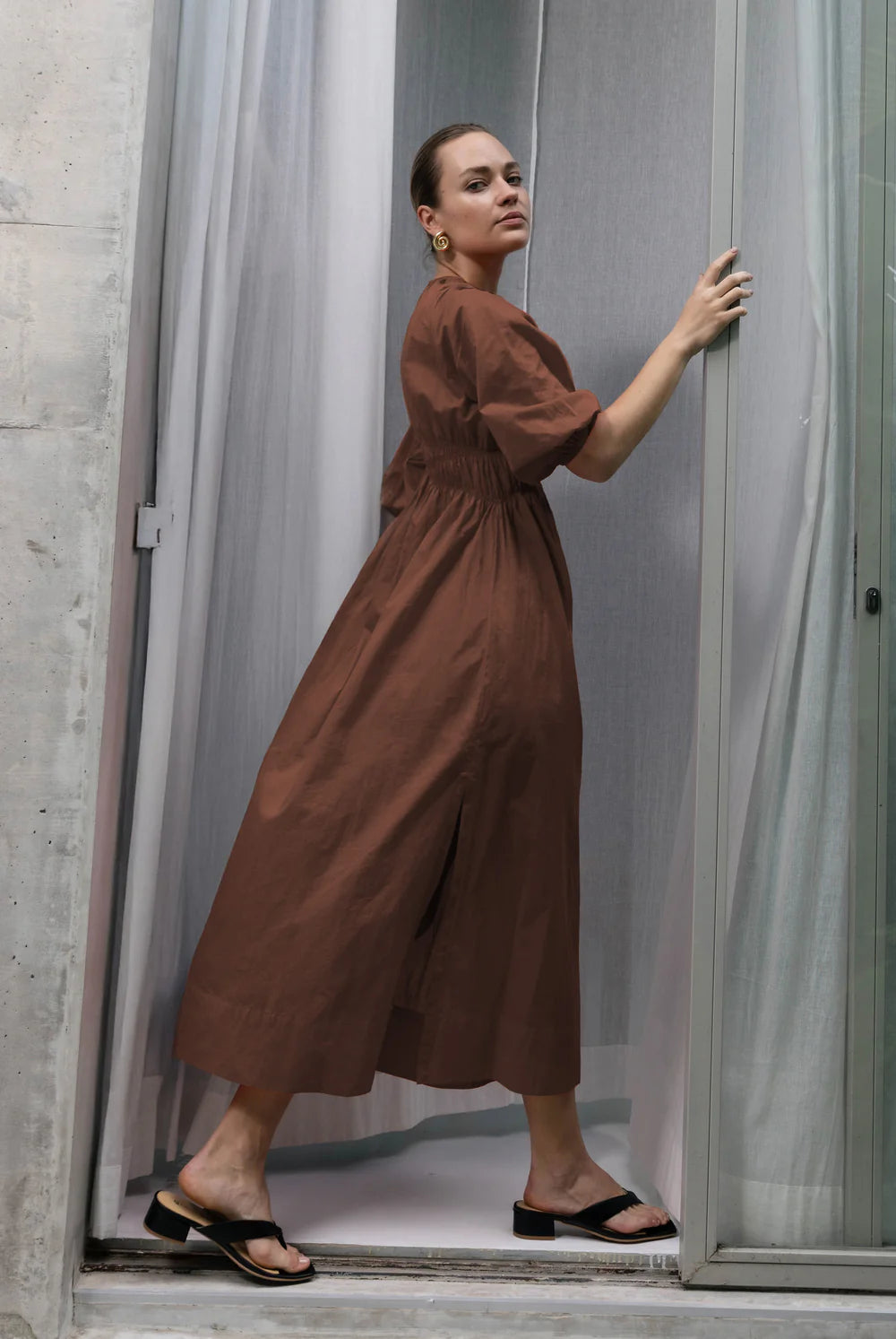 Blak Agnes Dress Brandy Brown