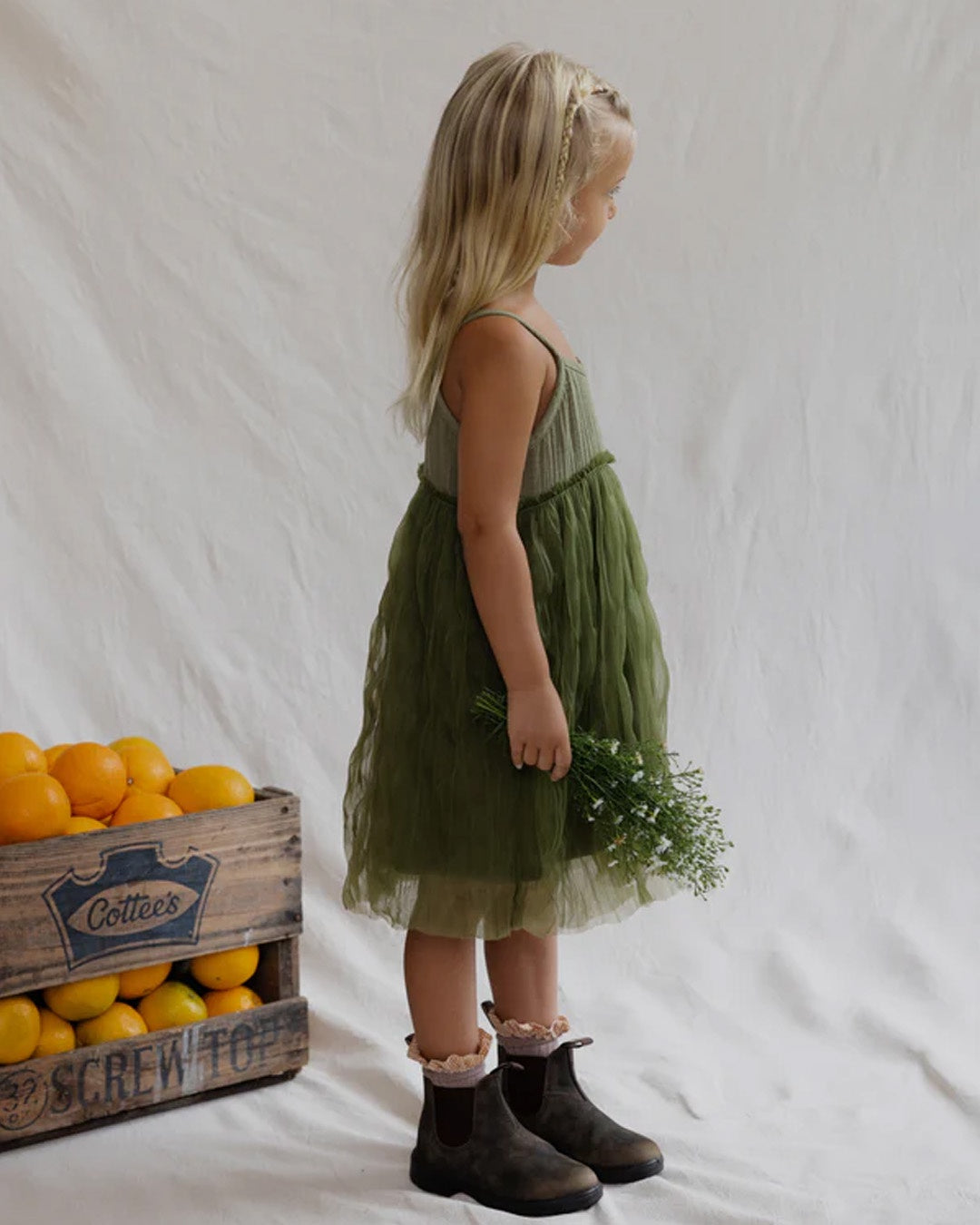 Valencia Bangalow Tutu Dress Eucalyptus
