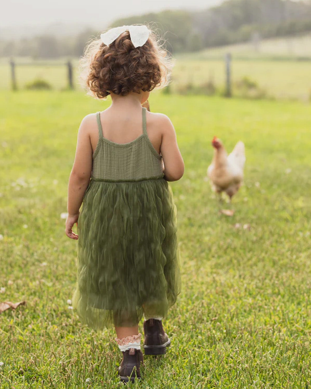 Valencia Bangalow Tutu Dress Eucalyptus