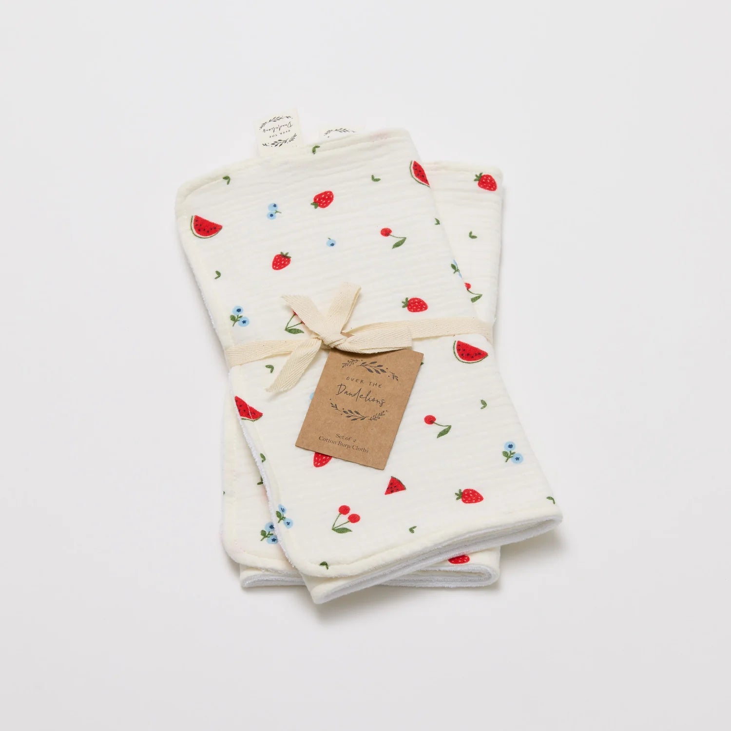 Over The Dandelions Burp Cloth Set Of 2 Sweet Pickings