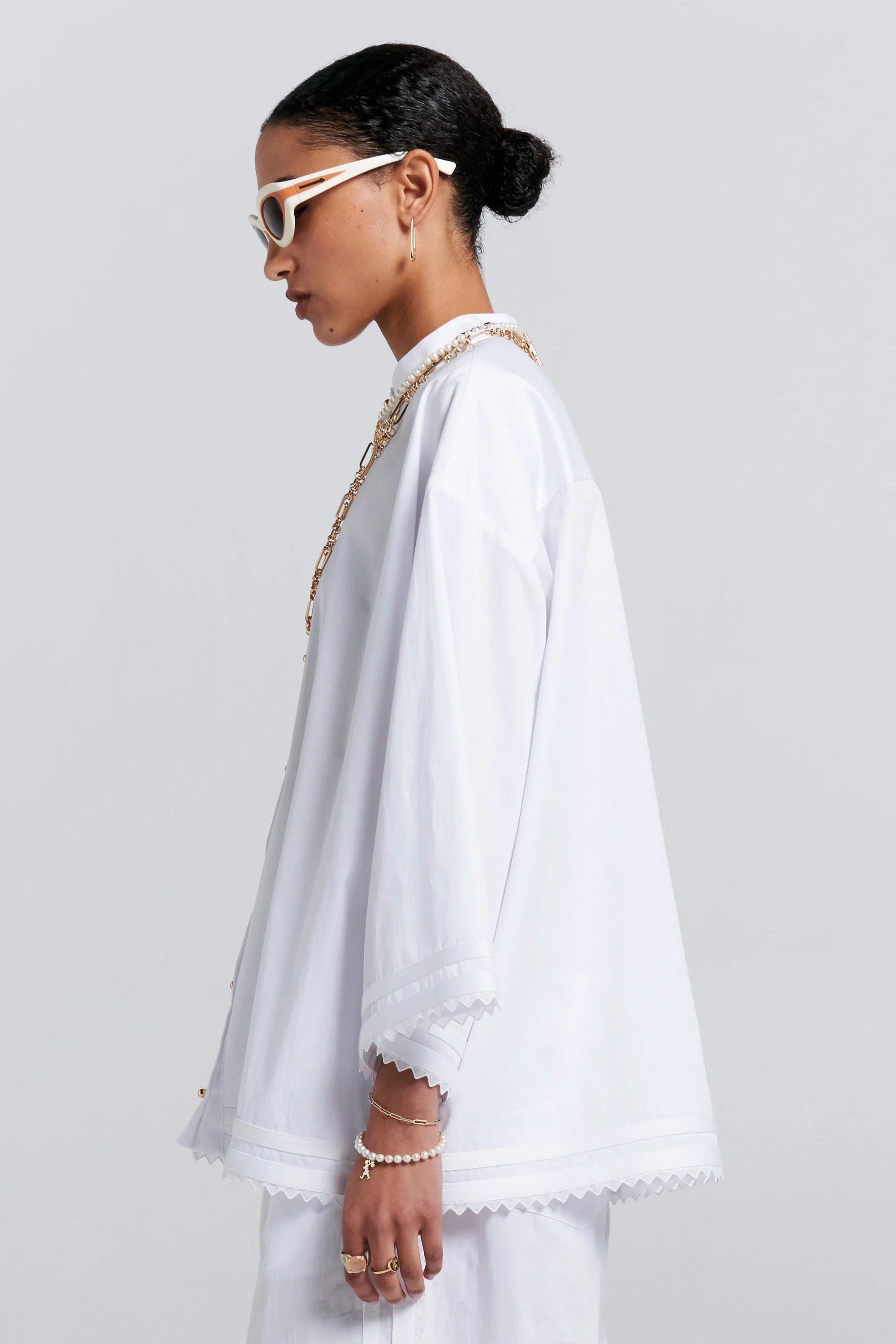 Karen Walker Campus Shirt White