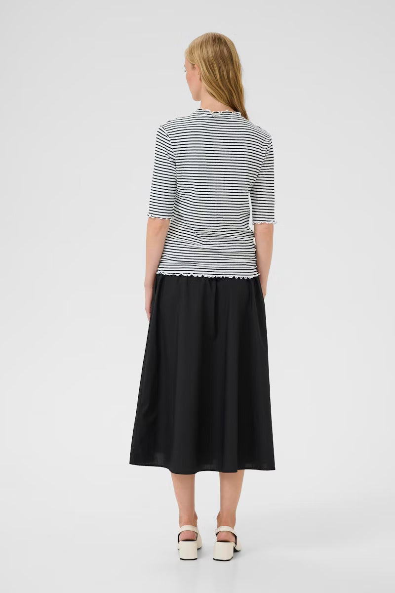 Karen By Simonsen CandaceKB Stripe SS Tee Egret/Night Sky