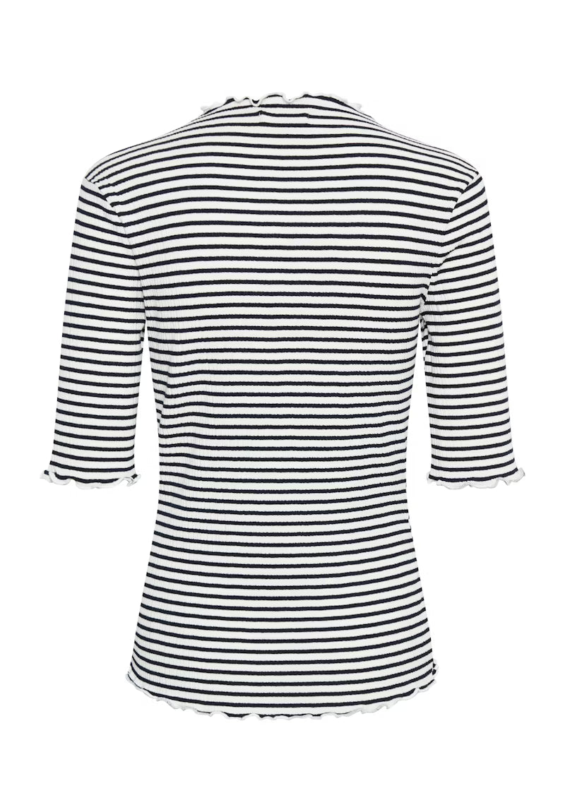 Karen By Simonsen CandaceKB Stripe SS Tee Egret/Night Sky