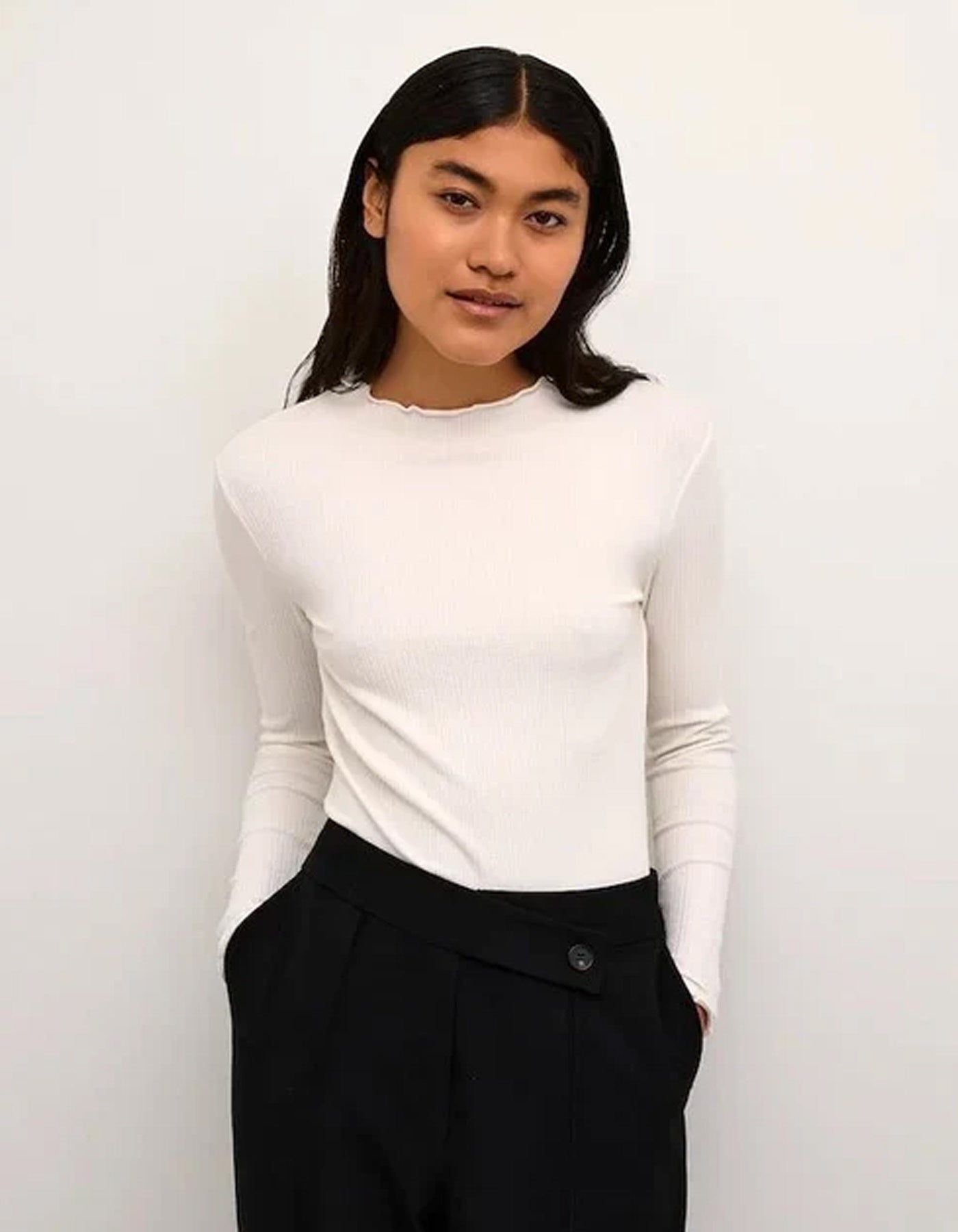 Karen By Simonsen CandaceKB LS Tee Egret